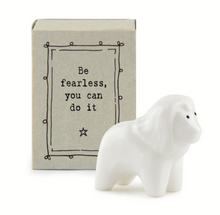 Mini boîte lion - Be fearless you can do it