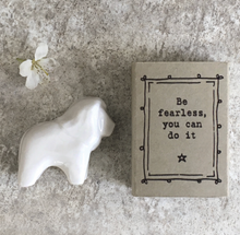 Mini boîte lion - Be fearless you can do it