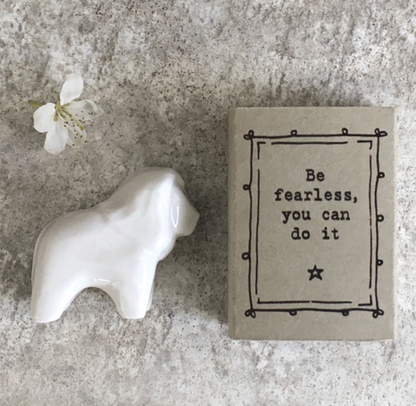 Mini boîte lion - Be fearless you can do it