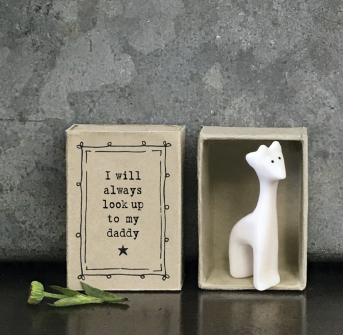 Mini boîte Girafe - I Will always look up to my daddy