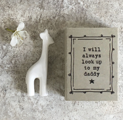 Mini boîte Girafe - I Will always look up to my daddy