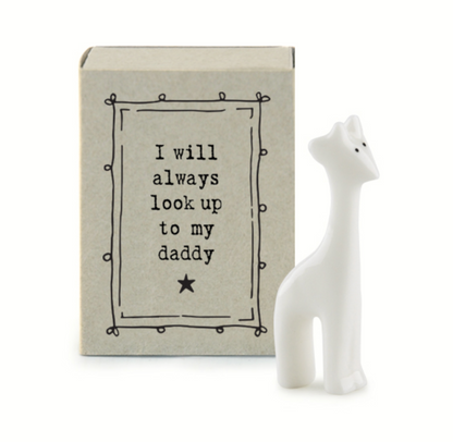 Mini boîte Girafe - I Will always look up to my daddy