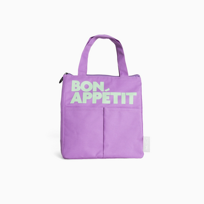 Sac isotherme "Bon Appétit" - Violet & mint