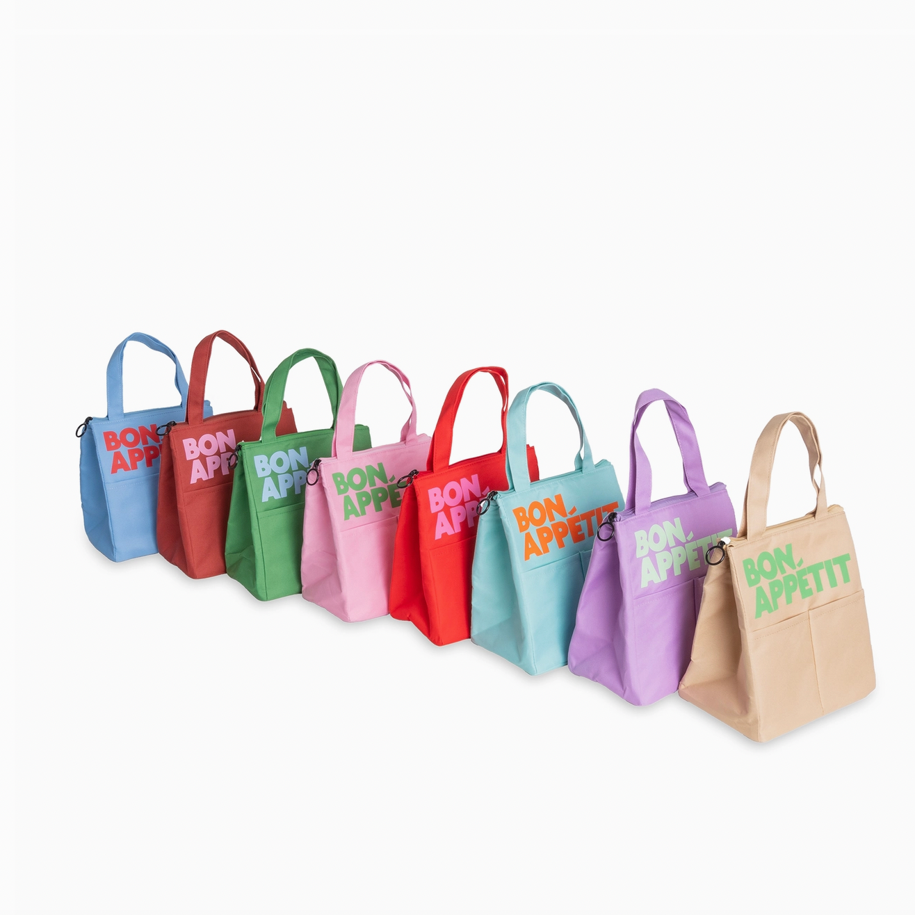 Sac isotherme "Bon Appétit" - Mint & orange