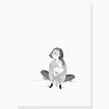 Affiche - Tendresse maman et son fils