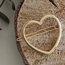 Barrette - Bella coeur doré