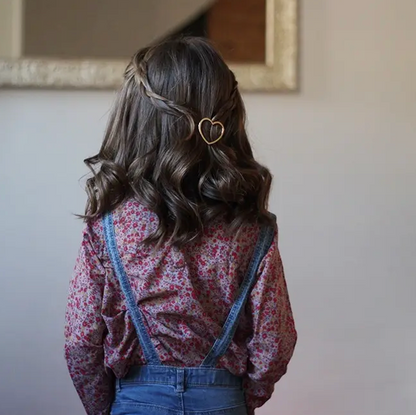 Barrette - Bella coeur doré