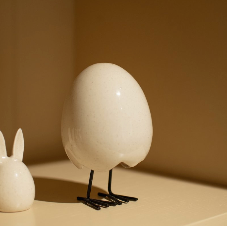 Petit poussin en céramique - Vanille