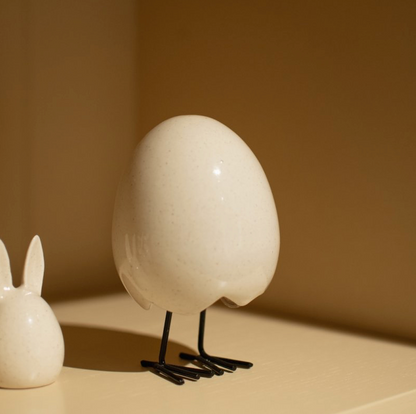 Petit poussin en céramique - Vanille