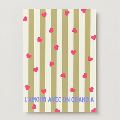 Carte postale - L'AMOUR AVEC UN GRAND A
