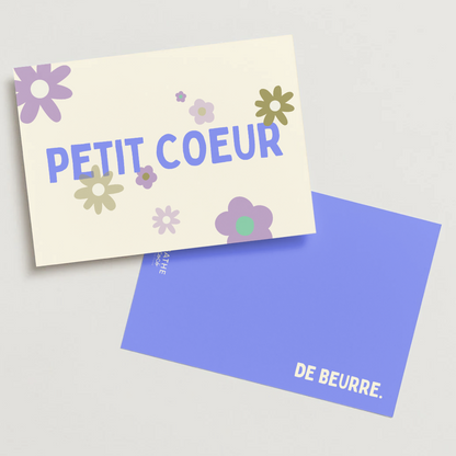 Carte postale - Petit coeur de beurre