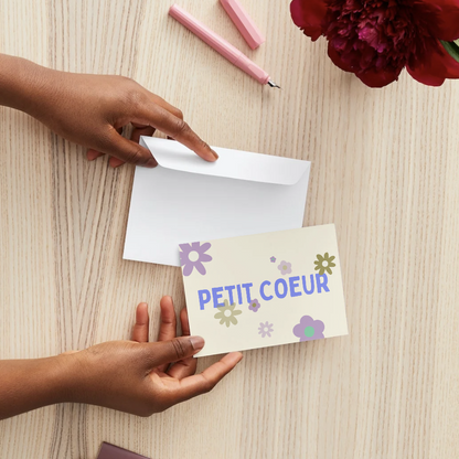 Carte postale - Petit coeur de beurre
