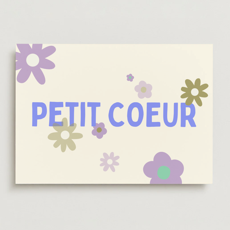 Carte postale - Petit coeur de beurre
