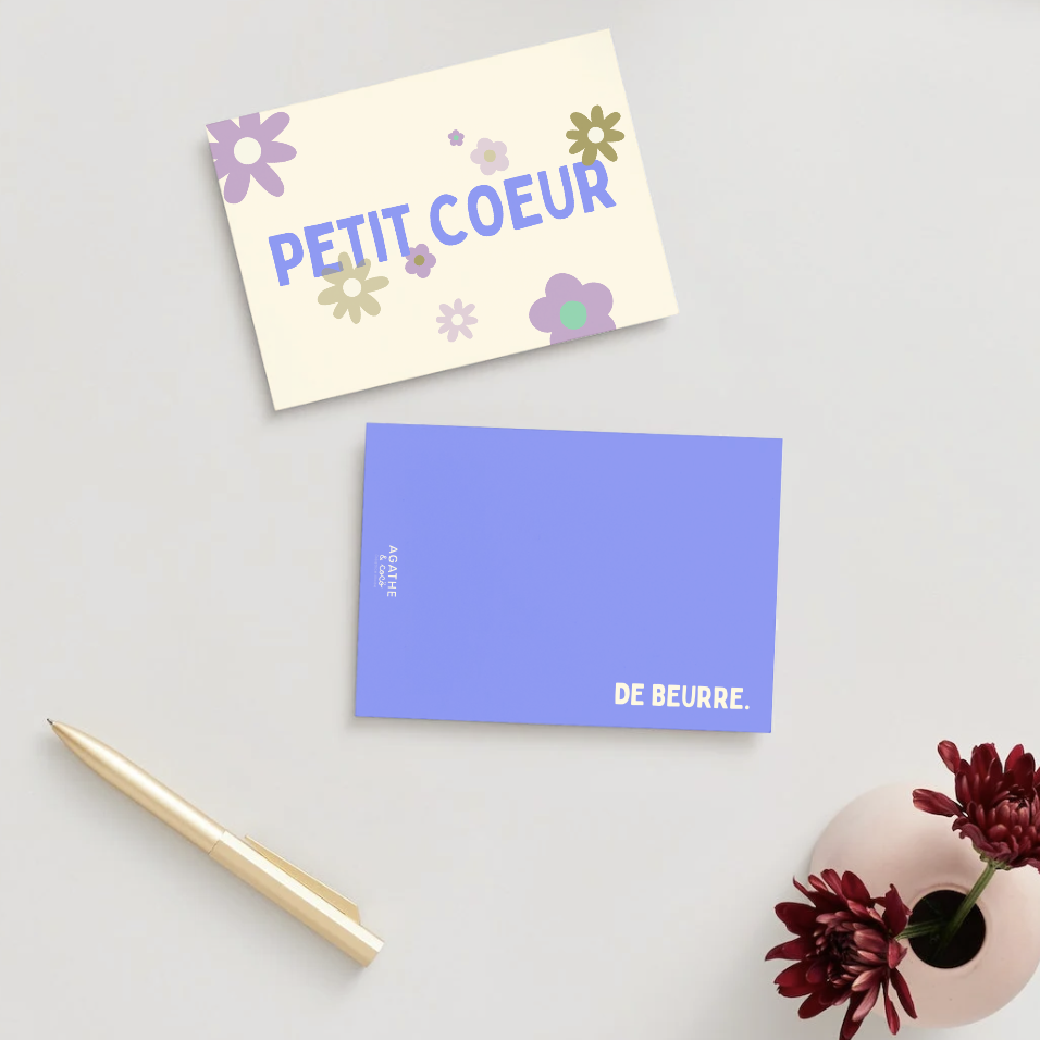 Carte postale - Petit coeur de beurre