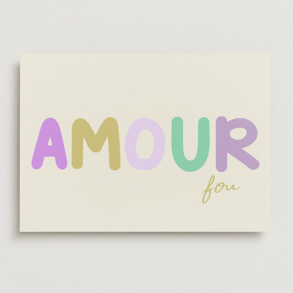 Carte postale - AMOUR fou