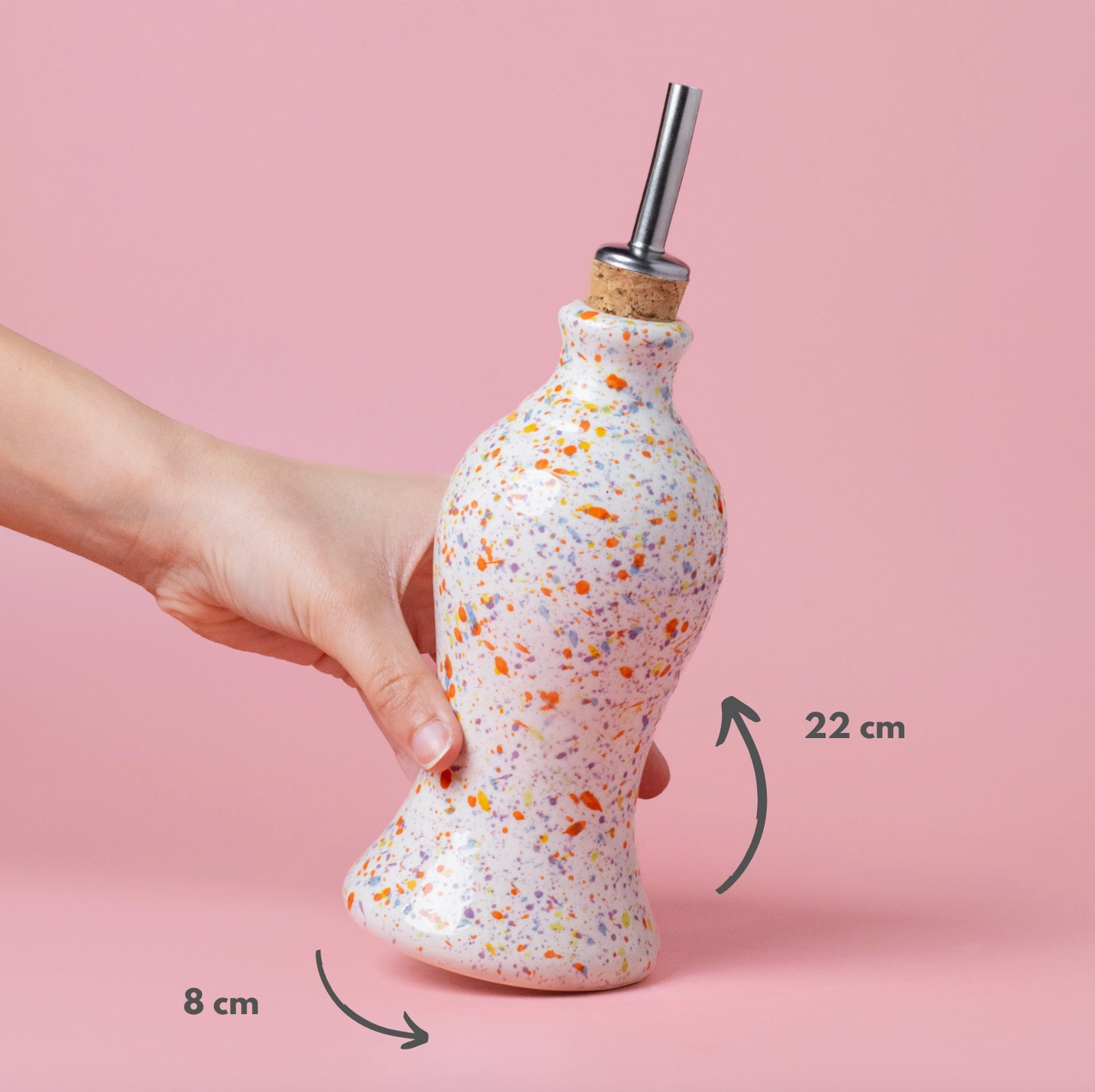 Huilier en céramique - Multicolore