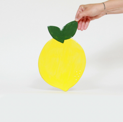 Dessous de plat en faïence - Citron