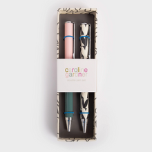 Coffret de 2 stylos - Coeurs et colorblock vert/rose