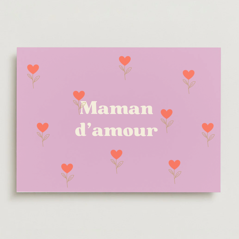 Carte postale - Maman d'amour