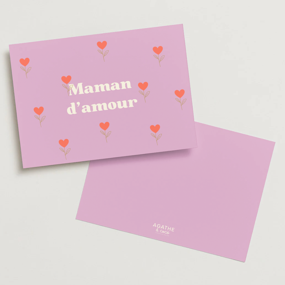 Carte postale - Maman d'amour