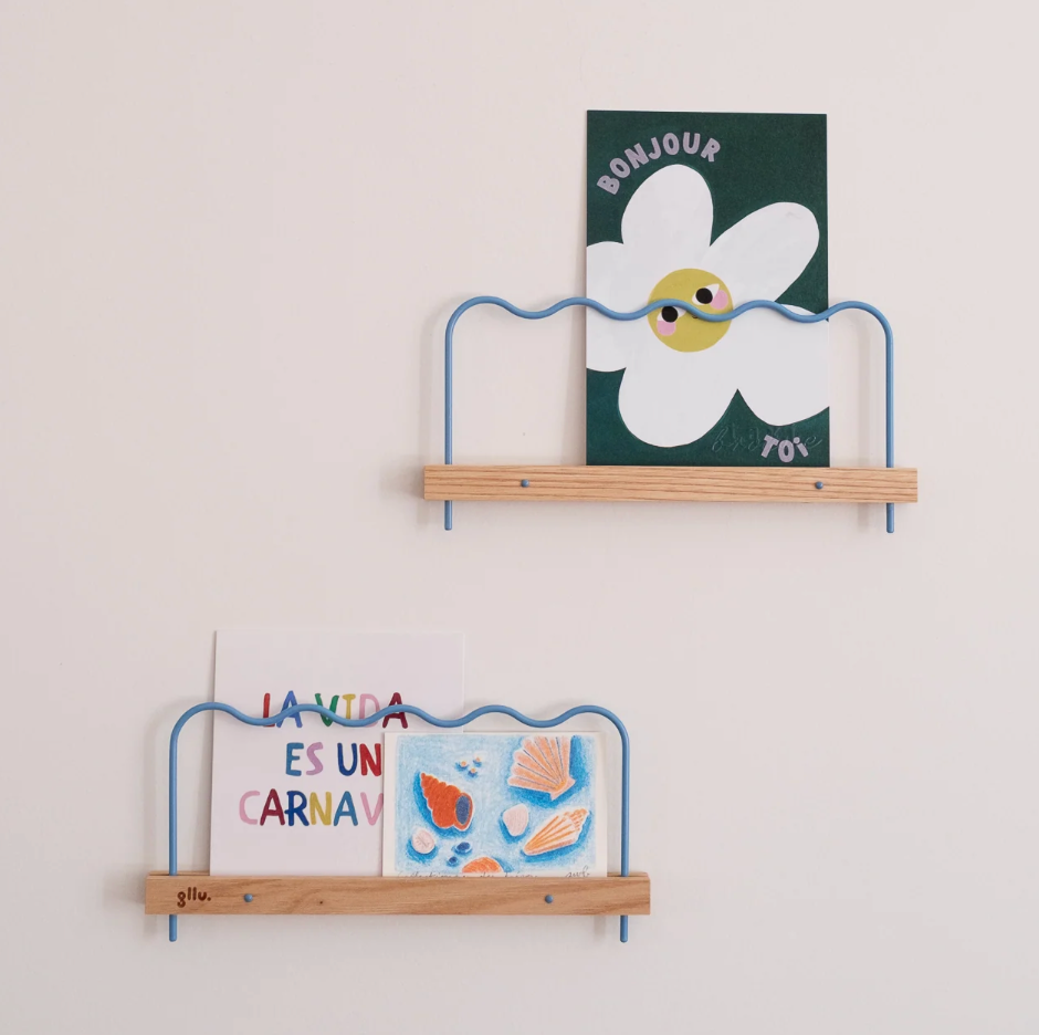Lot de 2 étagères Gllü 20cm - Bleu