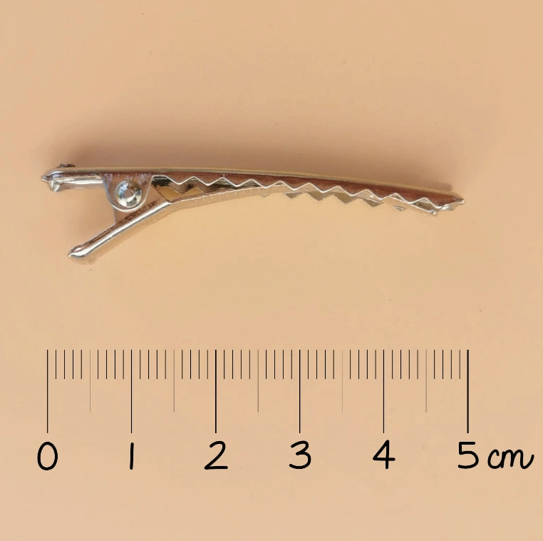 Barrette - Teckel long paillettes champagnes