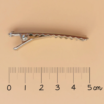 Barrette - Teckel long paillettes champagnes