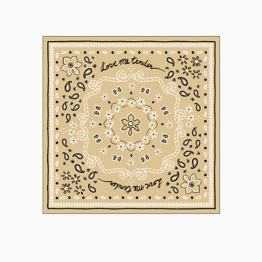 20 serviettes en papier - Bandana beige