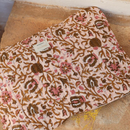 Pochette ordinateur 15' - Mina rose poudré