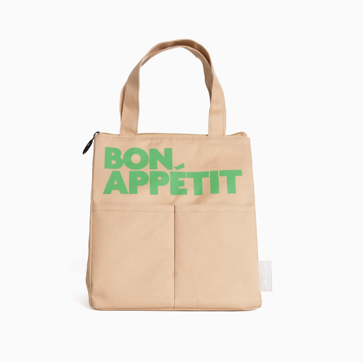 Sac isotherme "Bon Appétit" - Beige & Vert