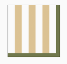 20 serviettes en papier - Rayures sables