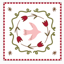 20 serviettes en papier - Colombes roses