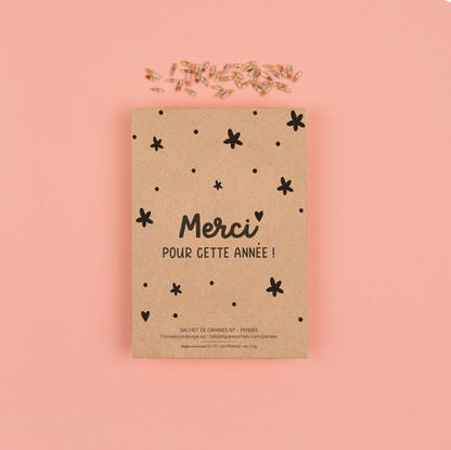 Sachet de graines - Merci pour cette année