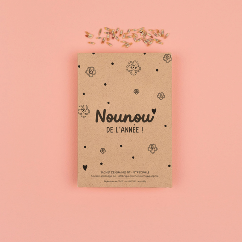 Sachet de graines - Nounou de l'année