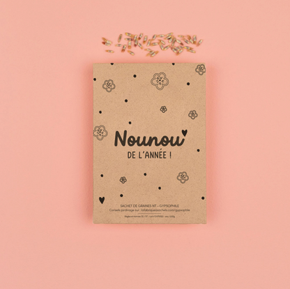 Sachet de graines - Nounou de l'année