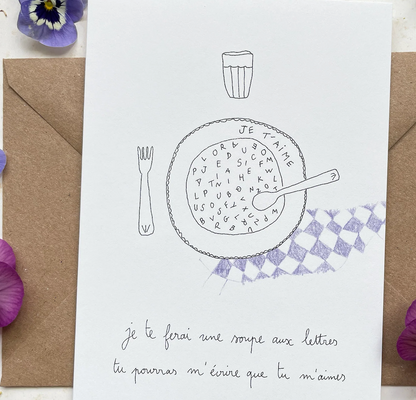 Carte - Soupe aux lettres
