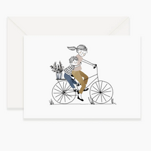 Carte - Vélo maman et garçon
