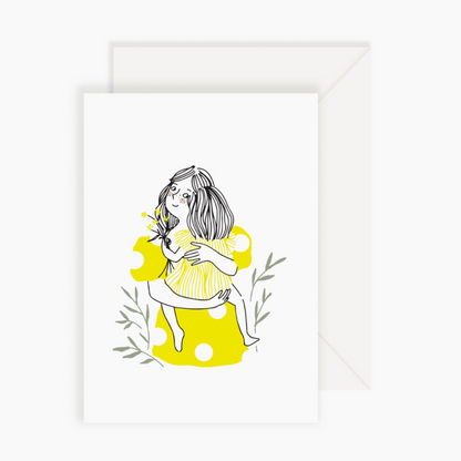 Carte - Calin maman et fille