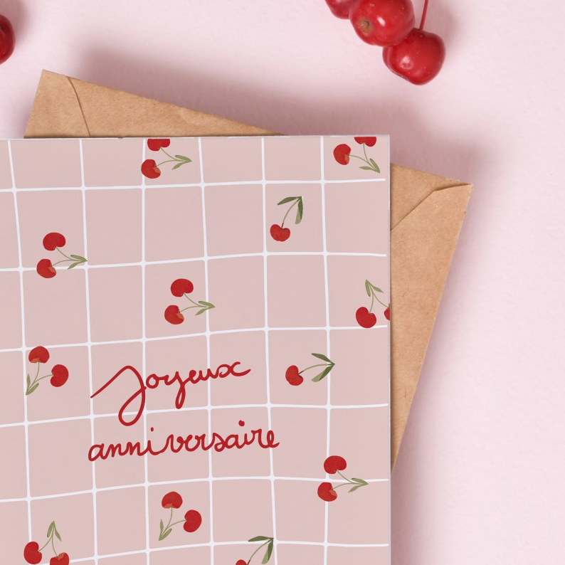 Carte joyeux anniversaire – Belle de Mai