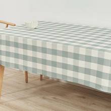 Nappe à carreaux bleu anti-tâches - 140 x 250cm