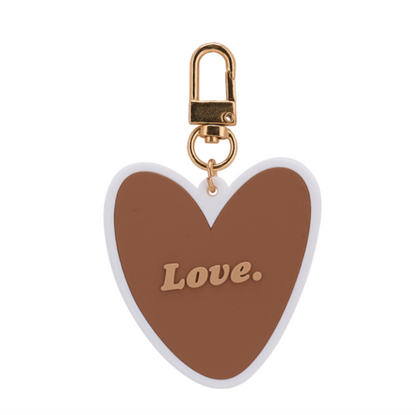 Porte-clés marron - Love