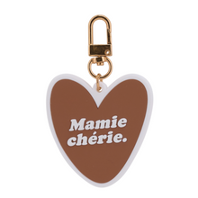 Porte-clés marron - Mamie chérie