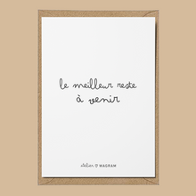 Carte - Le meilleur reste à venir