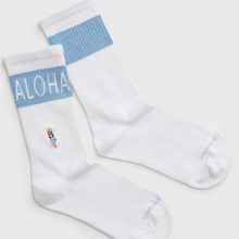 Chaussettes homme bleu et blanc - Aloha