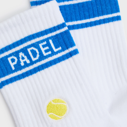 Chaussettes homme bleu et blanc - Padel