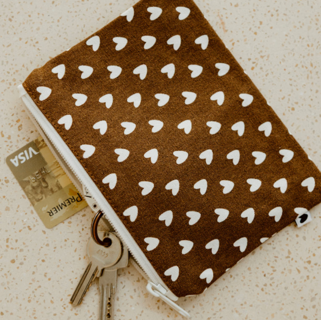 Porte-monnaie -  Caramel coeurs