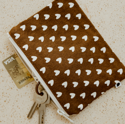 Porte-monnaie -  Caramel coeurs