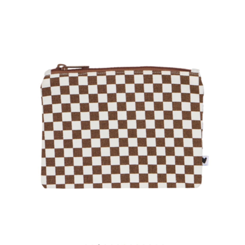 Porte-monnaie - Marron damier