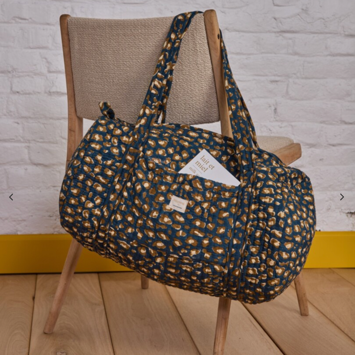 Sac weekend - Léopard navy