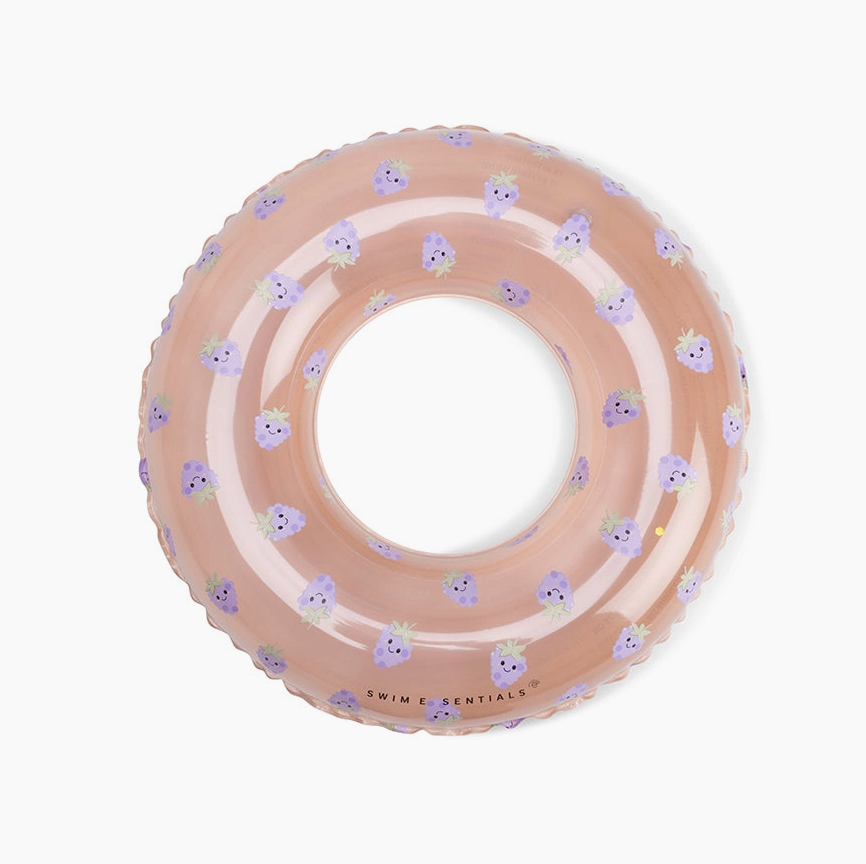 Bouée 55 cm Ø - Beige / mûres lilas